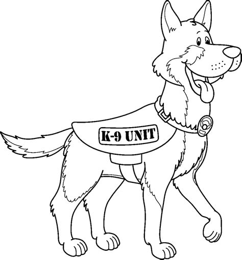 German Shepherd Coloring Pages Best Coloring Pages For Kids