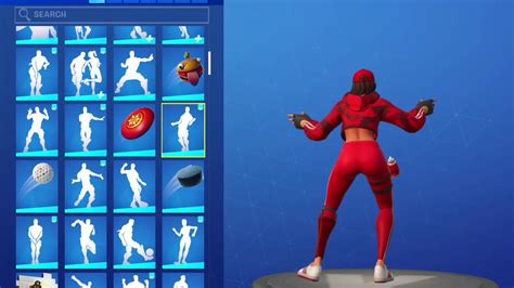 All outfit (925) back bling (641) pickaxe (510) emote (412) wrap (290) glider (274) loading screen (110) spray (99) emoji (75) contrail (71) music (70) bundle (52) toy (18) pet (17) umbrella (13) banner (6) skydiving trail (3) other (1). Thicc Ruby skin does thicc emotes fortnite (thicc) - YouTube