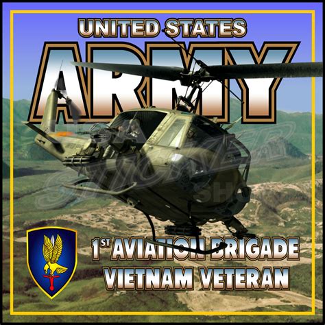 Us Army 1st Aviation Brigade Vietnam Veteran Sticker Item Ar 091