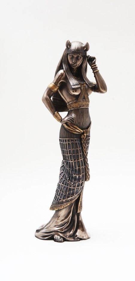Egyptian Feline Goddess Bastet Statue Ubasti Figurine 10 Tall Bronze Patina Collectibles