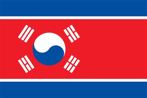 Oca Combination Of The North Korean And South Korean Flag