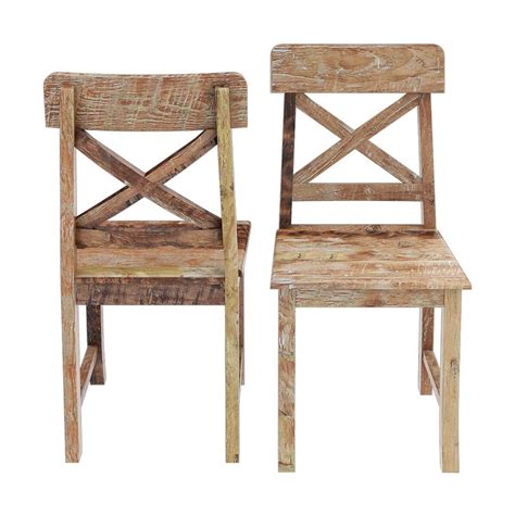 These wooden stacking dining chairs, with a slatted, elegant design, will make a timeless addition to your garden, patio, or dining room. Britain Rustic Teak Wood Dining Chair with X Shaped Dining ...