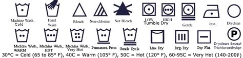 For white/light colors, set the water temperature to hot. Laundry Symbols - Washing Labels
