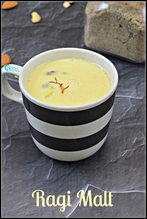 2) roast this mixture for a minute or two in a pan till the color. Homemade Ragi Malt Recipe - Subbus Kitchen