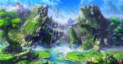 Just Simply Beautiful Artwork Fantasy Art Landscapes Anime Scenery