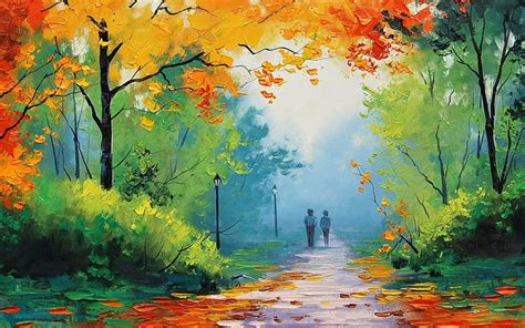Painting Oil Painting Autumn Great Hd Wallpaper Peakpx