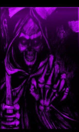 Evil Purple Purple Evil Glow Grim Reaper For Android Purple