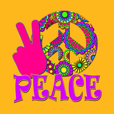 Hippie Peace Sign Cool Peace Sign T Shirt Teepublic