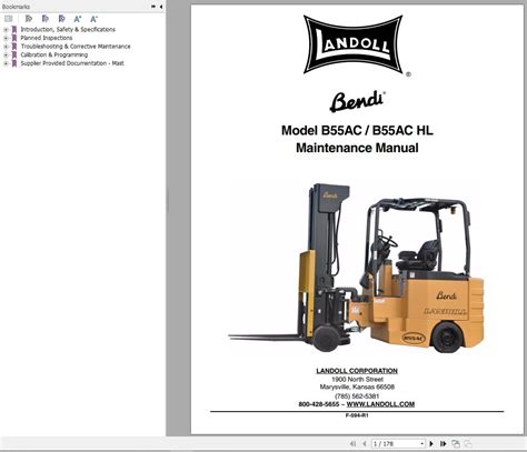 Landoll Bendi Forklift B Ac B Achl Electrical Diagram Parts