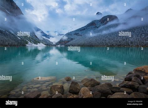 Lake Louise Is A Glacial Lake Within Banff National Park In Alberta