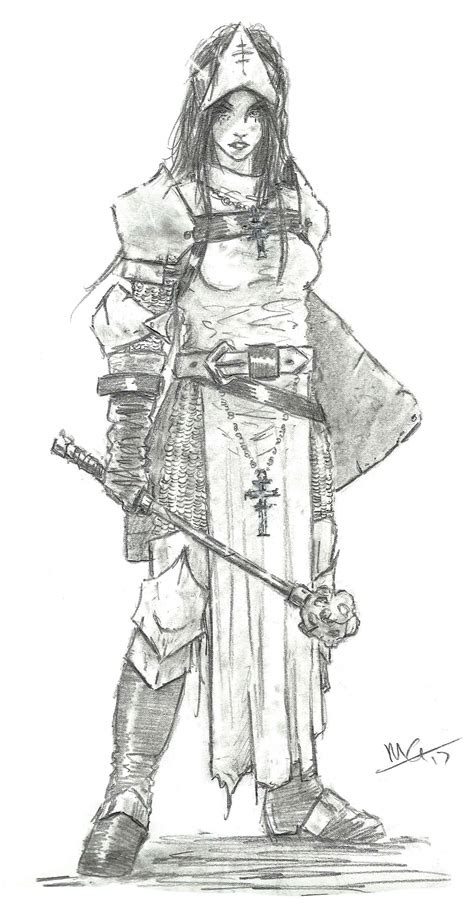 Female Cleric Character Art Fantasy Character Design Dark Fantasy Art