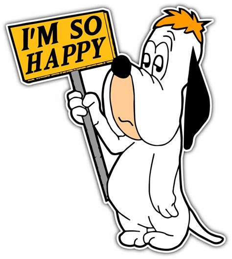 Droopy Dog Funny Happy Room Cartoon Car Bumper Window
