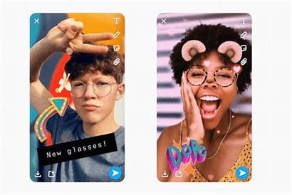 Snapchat Camera Selfies Mode Selfie Dapat Animated