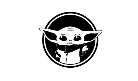 Baby Yoda Logo Movie Wallpaper
