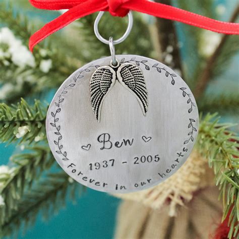 Personalized Memorial Christmas Ornament In Memory Ornament Etsy