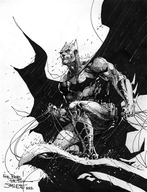 Batman Jim Lee Sketch Images And Pictures Becuo