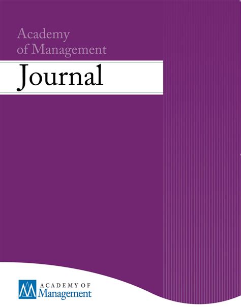 Issn:13942603,,asian academy of management journal,malaysiajournal. Academy of Management Journal - Wikipedia
