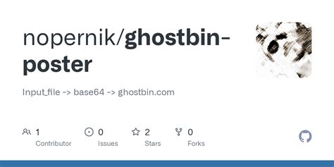 Github Nopernikghostbin Poster Inputfile Base64