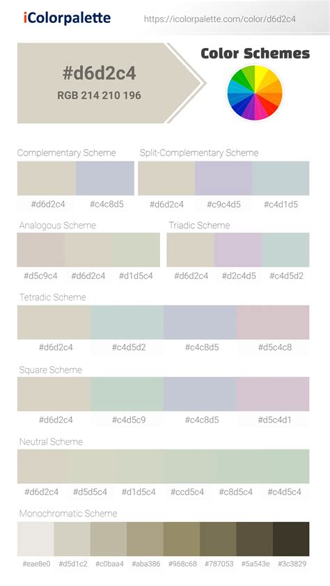 Pantone 7527 C Color Hex Color Code D6d2c4 Information Hsl Rgb