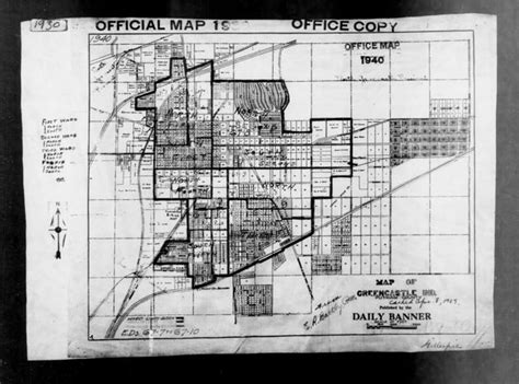 1940 Census Enumeration District Maps Indiana Putnam County
