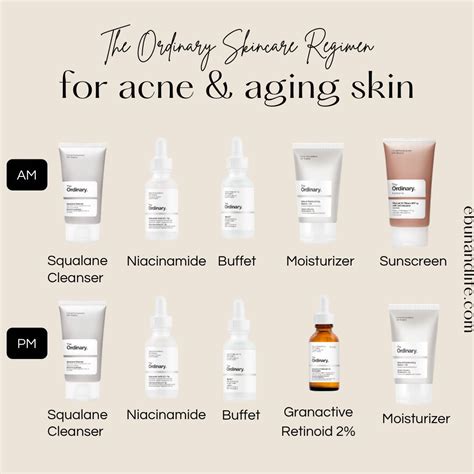 The Ordinary Skincare Routine For Acne Prone Aging Skin Dry Acne