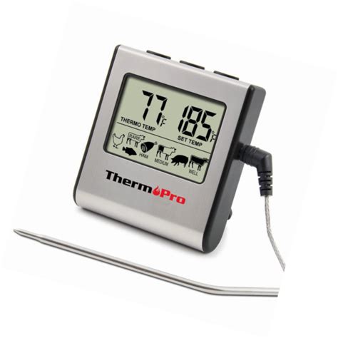 Thermopro Tp16 Lcd Digital Cooking Kitchen Thermometer For Smokeroven