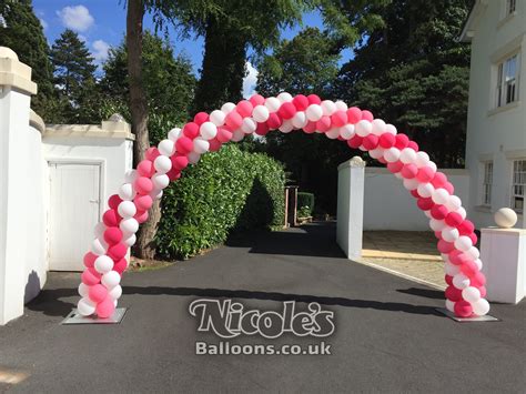 Another Medium Sized Outdoor Balloon Arch Installation Forming The