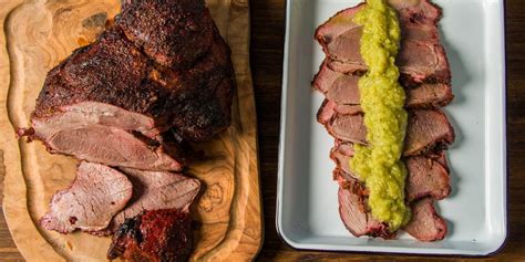 It was one of my first presentations and though it wasn't my best, it wasn't horrible. Smoked Lamb Leg with Salsa Verde Recipe | Traeger Grills