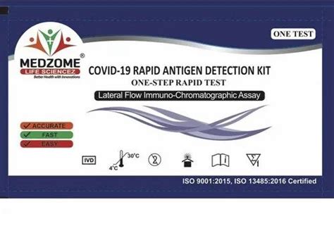 Covid 19 Antigen Detection Test Kit Icmr Approved At Rs 525piece