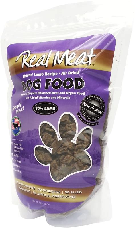 A raw dog food diet is designed to mimic a dog's natural ancestral menu. The Real Meat Company 90% Lamb Air-Dried Dog Food | PetFlow