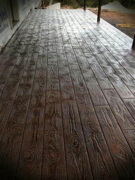 Wood Stamped Concrete Floors Amazing For The Homestead Pinterest