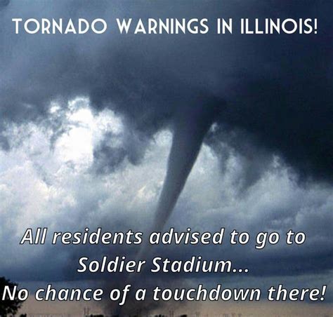 Tornado Warning Bears Field Tornado Warning Nfl Funny Football