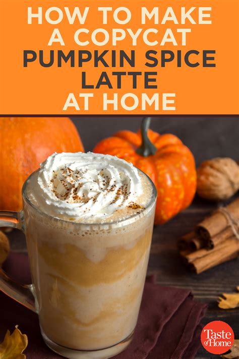 Heres How To Make A Copycat Pumpkin Spice Latte Healthy Pumpkin Spice