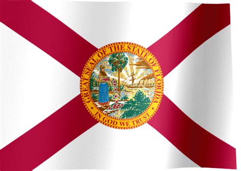 The florida state flag the state flag of florida features a red st. Florida Flag GIF | All Waving Flags