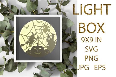 light Box SVG, Shadow Box, Halloween