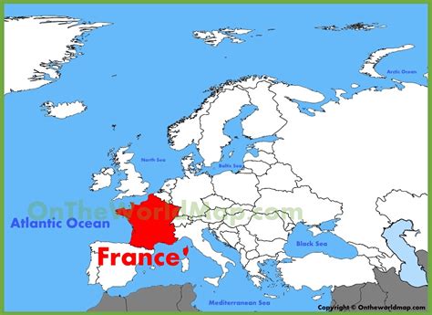France Location On The Europe Map Gambaran