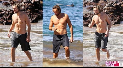 Gabriel Aubry Was Smiling As He Sprinted Out Of The Ocean To Shore