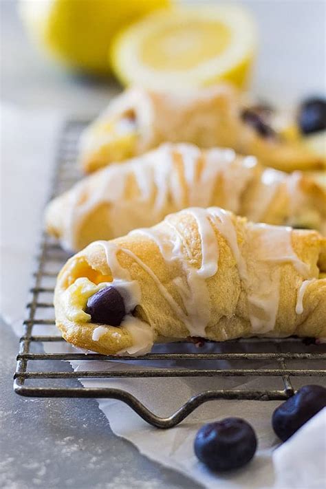 Lemon Blueberry Cheesecake Crescent Rolls Countryside Cravings