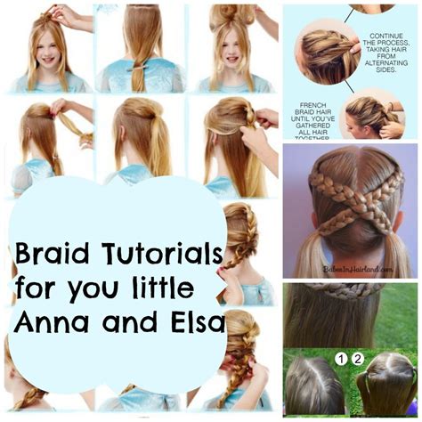 Braid Tutorials For Your Anna And Elsa Hair Styles Braided