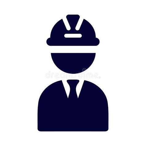 Engineer Man People Worker Construction Engineer Icon Stock Vector