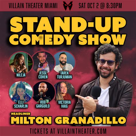 Stand Up Comedy Show With Milton Granadillo — Villain Theater