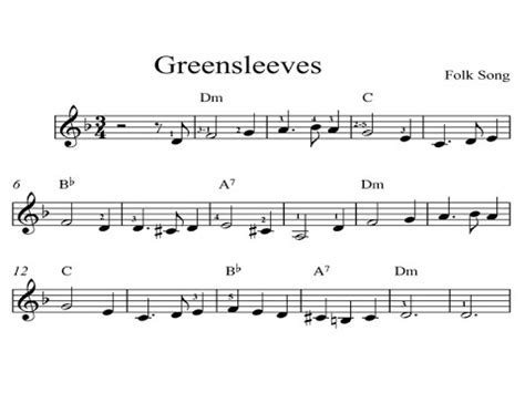 Greensleeves is a traditional english folk song and tune, over a ground either of the form called a romanesca or of its slight variant, the passamezzo antico. Greensleeves: KINDLE SHEET MUSIC Piano Organ & Keyboard: Book 3 - YouTube