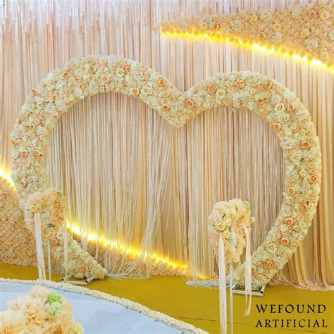 Fs102 Wedding Decoration Backdrop Stand,Flower Backdrop Metal Stand - Buy Metal Wreath Flower ...