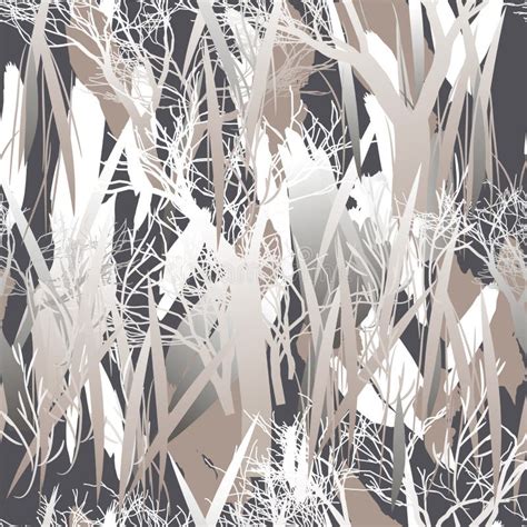 Military Camouflage Texture With Trees Branches Grass And Watercolor