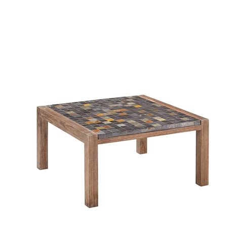 Gorgeous coffee table handcrafted from teak root with glass top natural design handmade square coffee table made from solid teak. Walker Edison Furniture Company Boardwalk Dark Brown ...