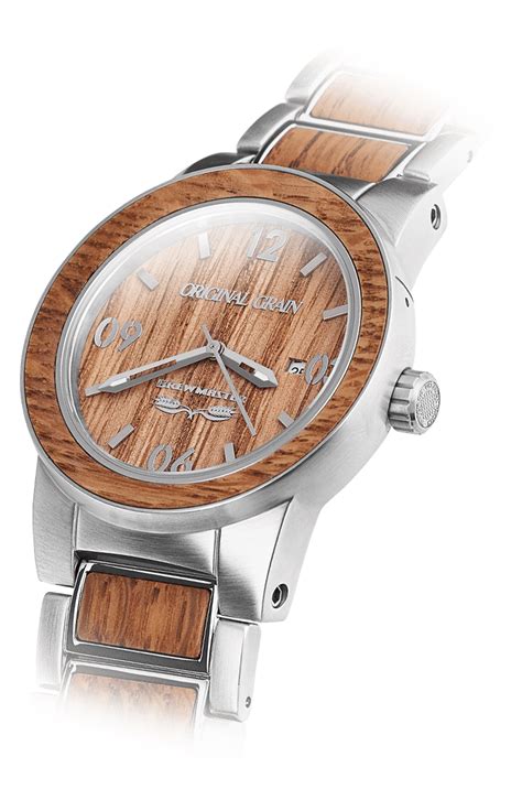 Handcrafted Wood And Steel Watches Original Grain