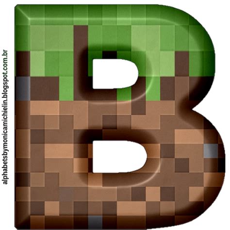 Alphabets By MÔnica Michielin Minecraft Alfabeto Png Minecraft Alphabet Png