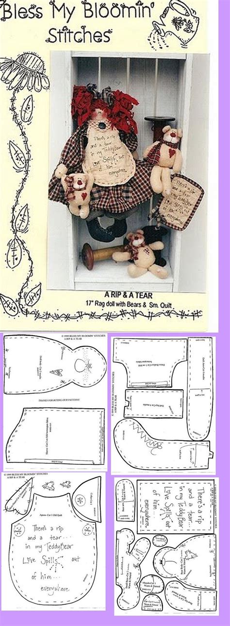 Pin By Tarentulove N On 8 Poupees Primitives Primitive Doll Patterns