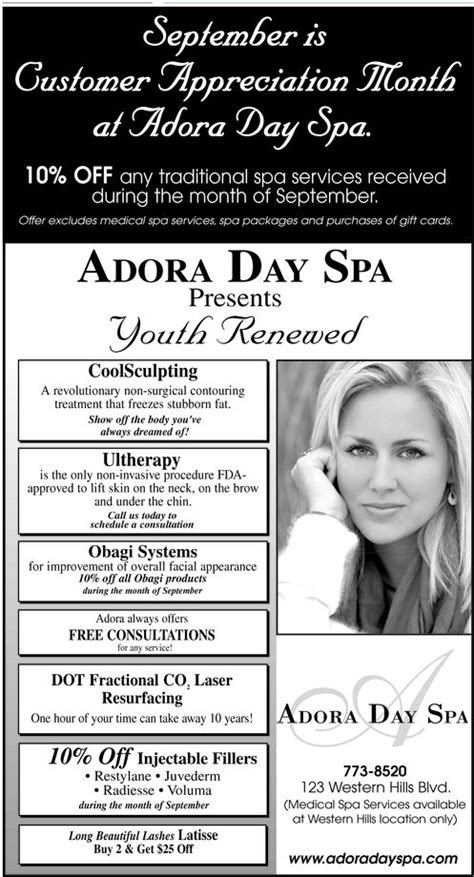 Customer Appreciation Month Adora Day Spa Cheyenne Wy Spa Day Customer Appreciation Spa