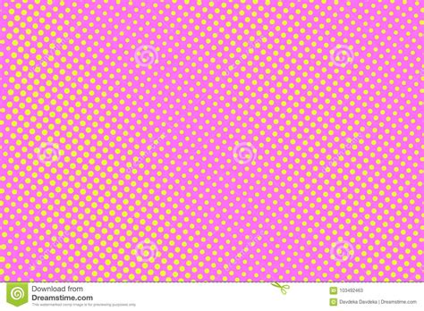 Pink Yellow Dotted Halftone Background Diagonal Striped Halftone